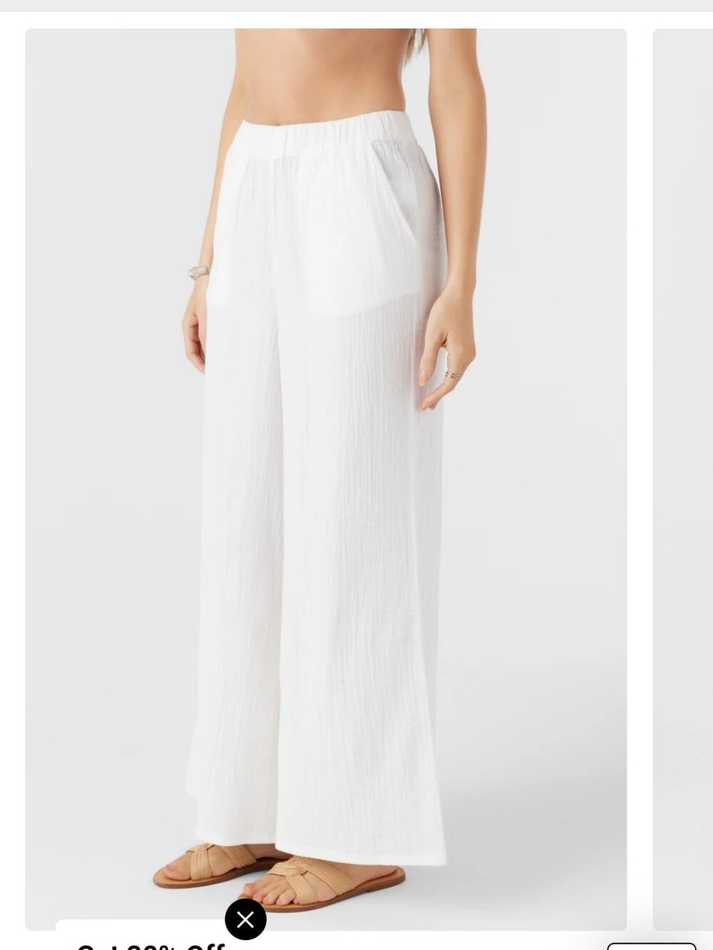 O'Neill Caralee Double Gauze White Pants XS